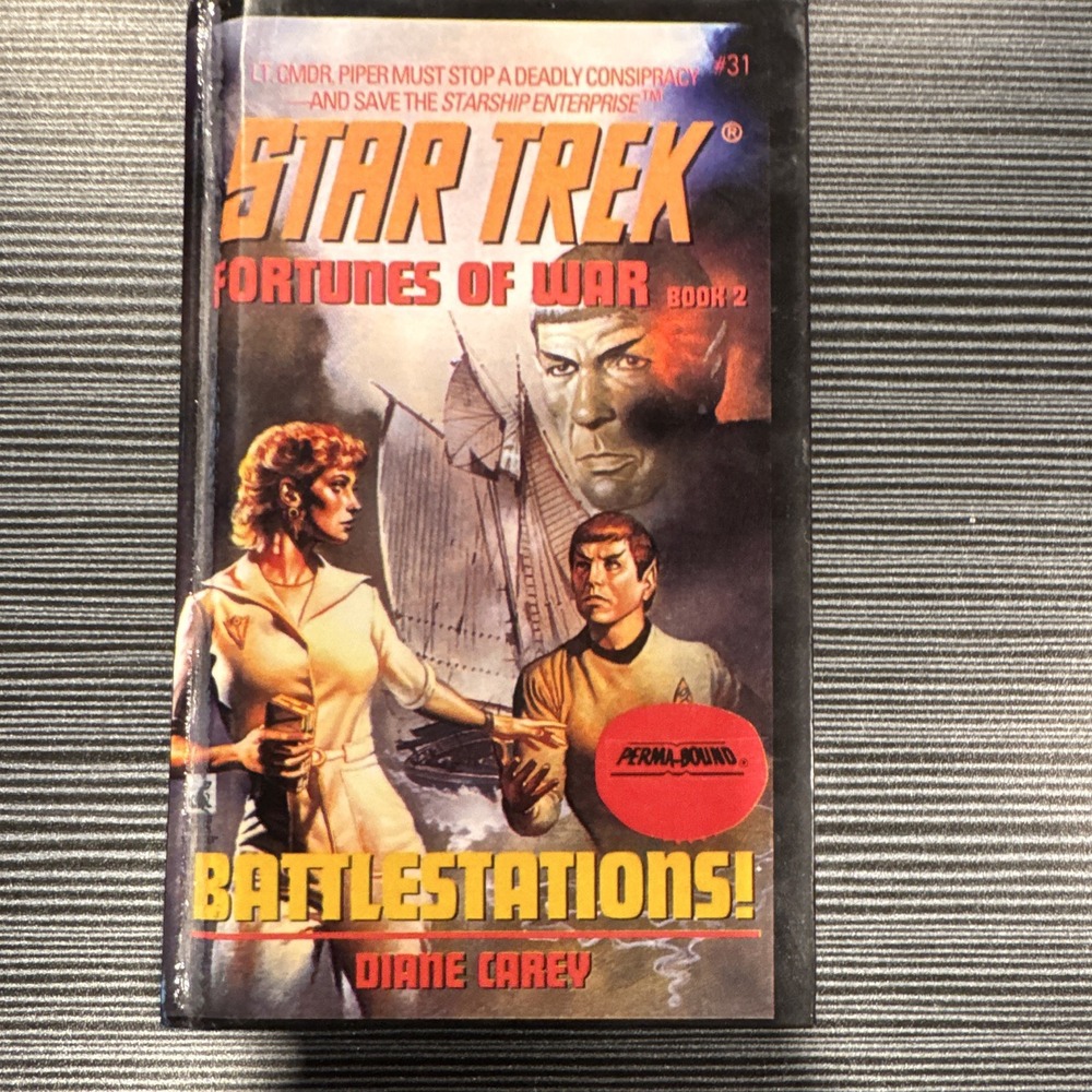 Star Trek Fortunes of War Battlestations Hardback Diane Carey Sci-Fi Book